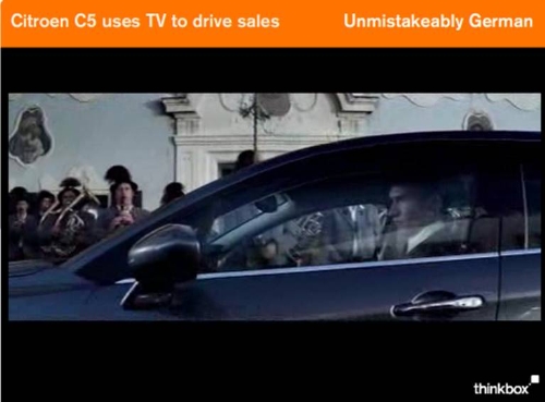 CASE STUDY: Citroen C5 uses TV to drive sales