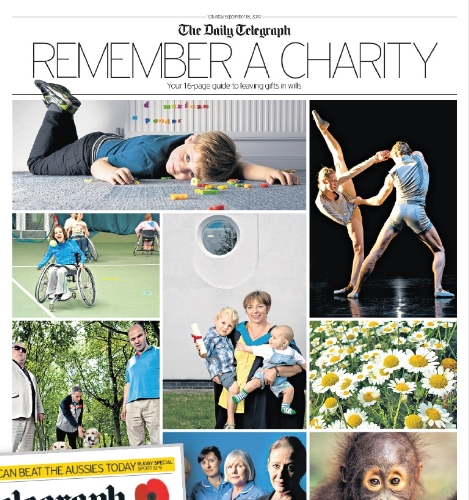 Feature your charity across a range of media with The Telegraph