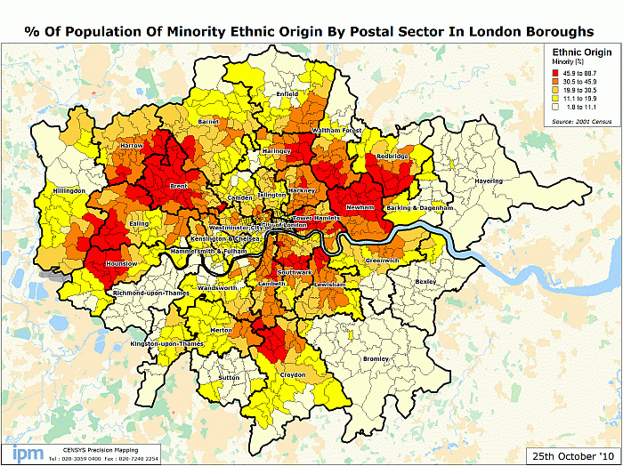 Ethnic Marketing & Diversity Marketing insight with UM - Ethnic Community by London Suburb