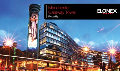 Advertising on the Manchester Piccadilly Gateway - LED Tower