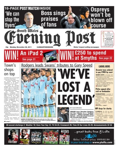 Advertise in South Wales with the South Wales Evening Post