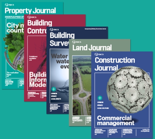 Advertising opportunities with RICS Journals