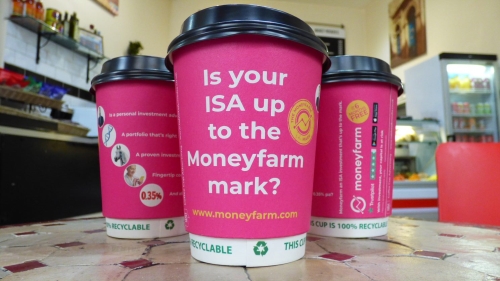 Advertise your brand on Coffee Cups