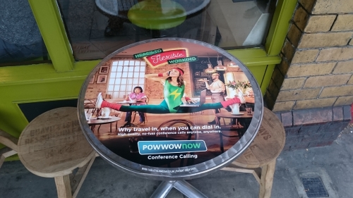 Advertise your brand on Coffee Shop Tablewraps