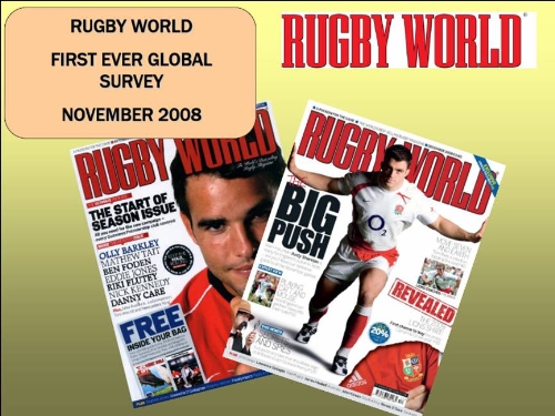 RESEARCH: Rugby World magazine's first-ever reader survey.